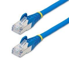 StarTech.com 2m CAT6a Cable - Blue - Low Smoke Zero Halogen LSZH - High-Speed 10GbE 500MHz Snagless RJ-45 with Strain Reliefs - 